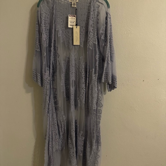 Shear blue Cardigan - Picture 3 of 8